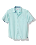 Tommy Bahama Men's Big & Tall Nova Wave Camp Shirt - Aquarius