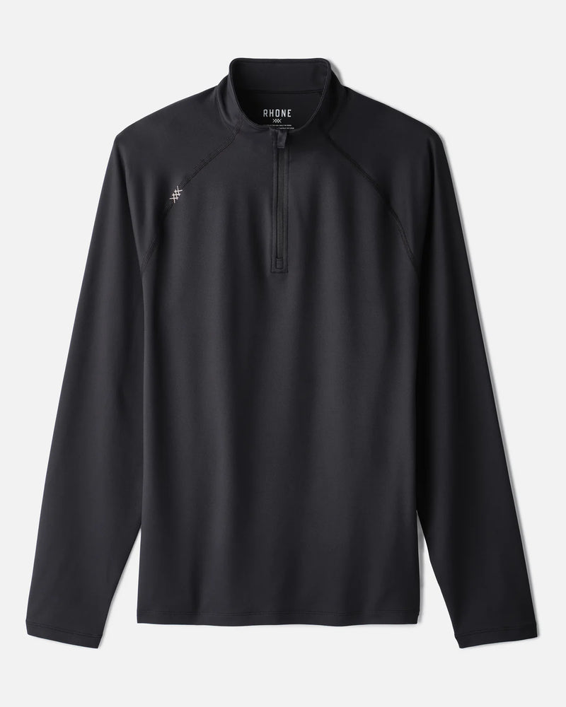 Rhone Men's Session 1/4 Zip Pullover Sweater - Black