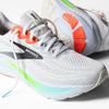 Brooks Mens Ghost 17 Shoes - White / Pink Clay / Gecko