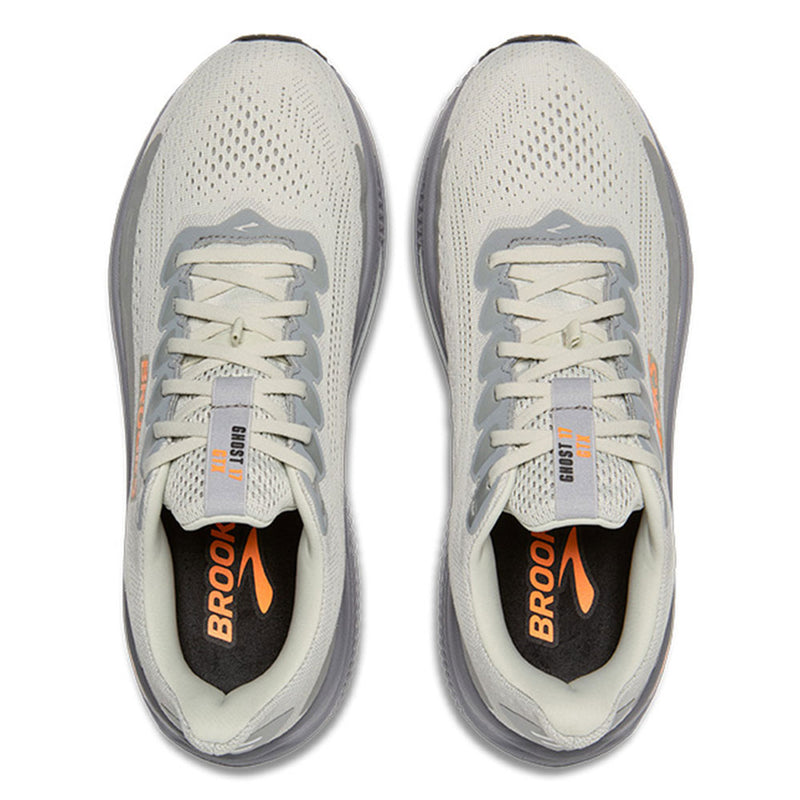 Brooks Mens Ghost 17 GTX Shoes - Smoke / Primer Grey / Orange