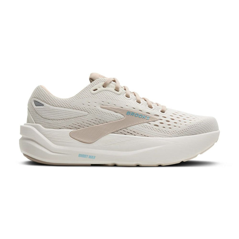 Brooks Womens Ghost Max 3 Shoes - Coconut / Chateau Grey / Blue