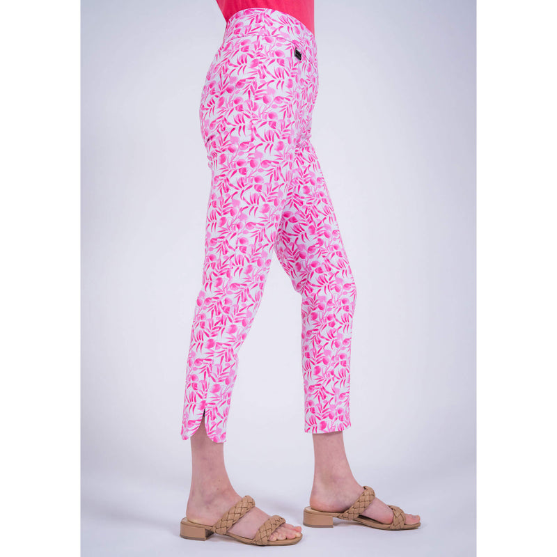Lisette L Montreal Pink Berry Tulip Hem Pant - Pink - FINAL SALE