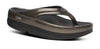 Oofos Women's OOmega OOlala Luxe Thong Sandals - Titanium Mirror