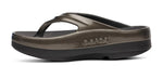 Oofos Women's OOmega OOlala Luxe Thong Sandals - Titanium Mirror