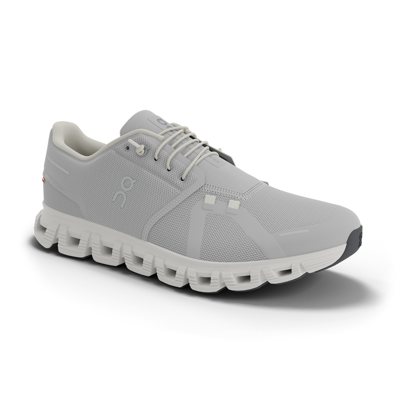 On Men's Cloud 6 Shoes - Glacier / White