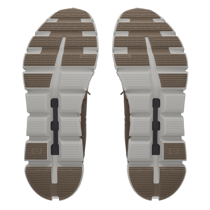On Men's Cloud 6 Shoes - Fog / White