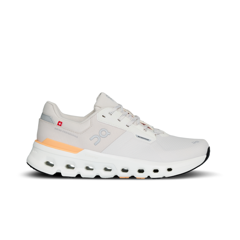 On Women's Cloudrunner 2 Waterproof Shoes - Wolf / Tangerine