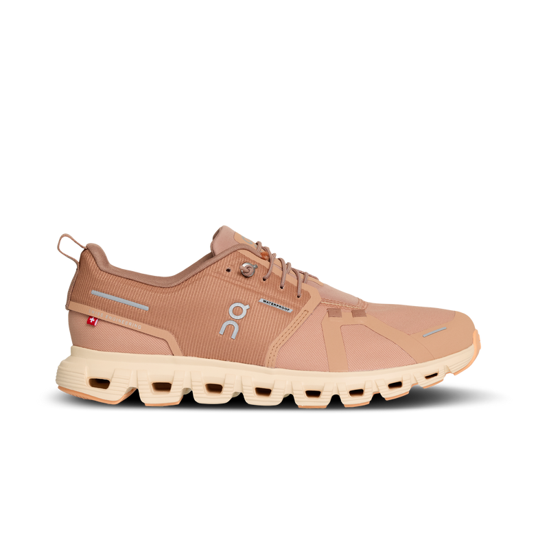 On Women's Cloud 6 Waterproof Shoes - Sandstone / Blonde
