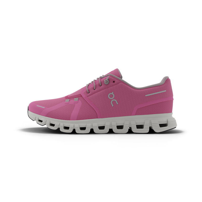On Women's Cloud 6 Shoes - Raspberry / White