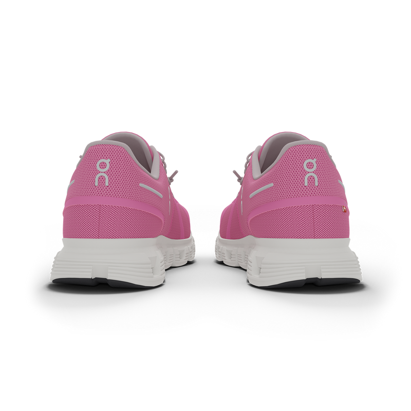 On Women's Cloud 6 Shoes - Raspberry / White