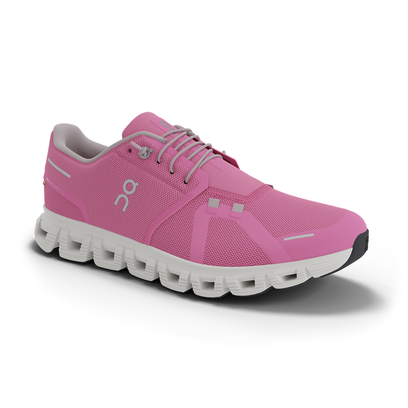 On Women's Cloud 6 Shoes - Raspberry / White