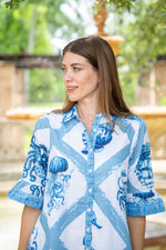 Islapayal Lisbon Mini Dress - Treasure Island White