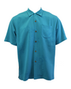 TBLV Tommy Bahama Mens Original Sample Special Delivery Truck Camp Shirt - Cockateal