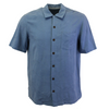 TBLV Tommy Bahama Mens Original Sample Six Flights a Day Camp Shirt - Beachside Blue