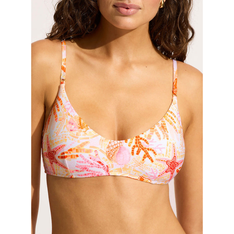 Seafolly Bralette Bikini Top - White