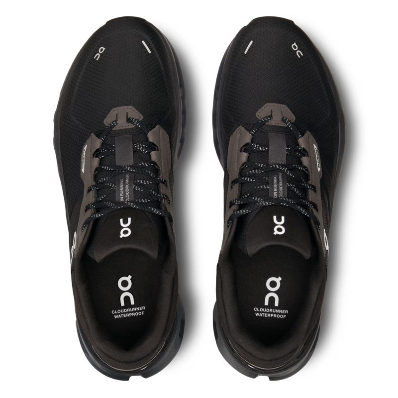 On Men's Cloudrunner 2 Waterproof Shoes - Magnet / Black