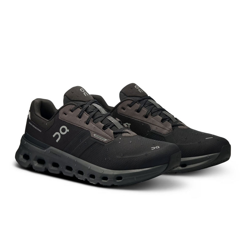 On Men's Cloudrunner 2 Waterproof Shoes - Magnet / Black
