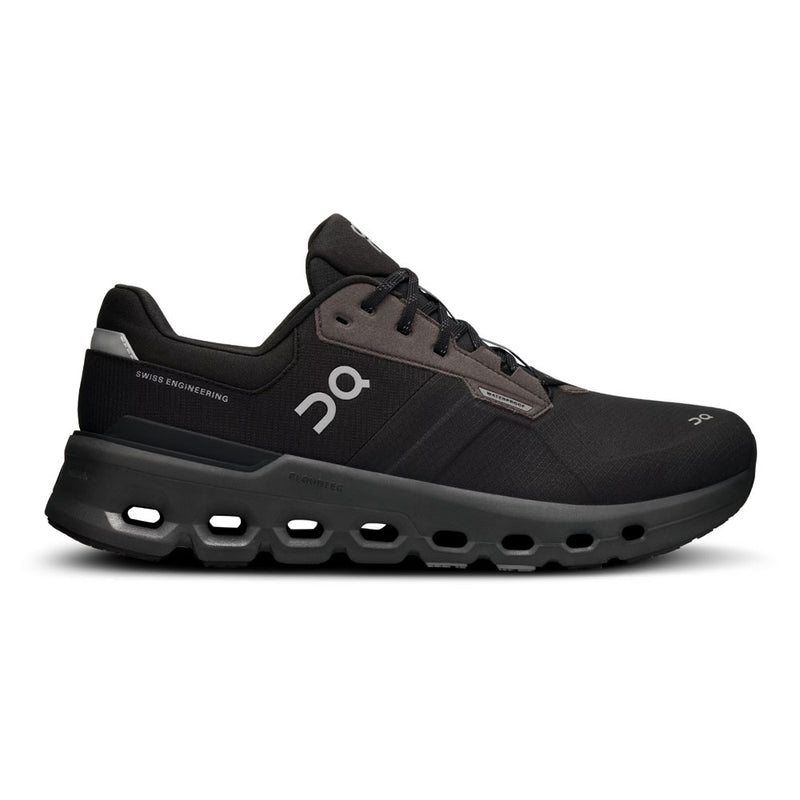 On Men's Cloudrunner 2 Waterproof Shoes - Magnet / Black