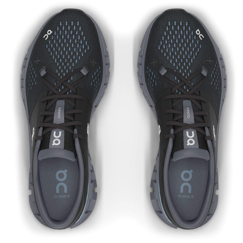 On Men's Cloud X 4 Shoes - Black / Chambray