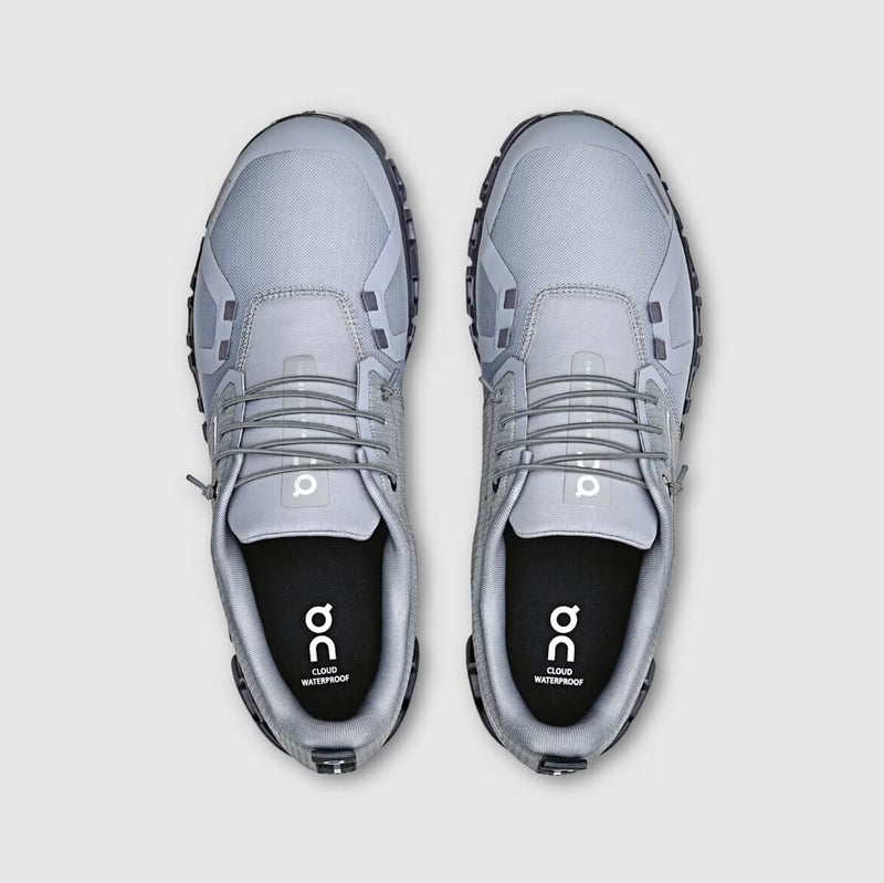 On Men's Cloud 6 Waterproof Shoes - Alloy / Wolf