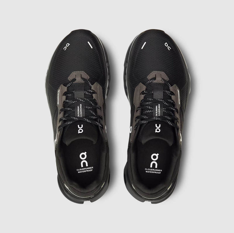 On Women's Cloudrunner 2 Waterproof Shoes - Magnet / Black