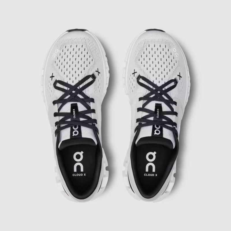On Women's Cloud X 4 Shoes - Ivory / Black