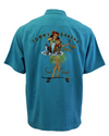 TBLV Tommy Bahama Mens Original Sample Special Delivery Truck Camp Shirt - Cockateal