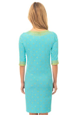 Gretchen Scott Rocket Girl Dress - Turq/Gold
