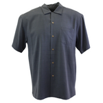 TBLV Tommy Bahama Mens Original Sample Davine Intervention Camp Shirt - Grey