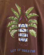 TBLV Tommy Bahama Mens Original Sample Let it Breathe BP Camp Shirt - Brown Enough