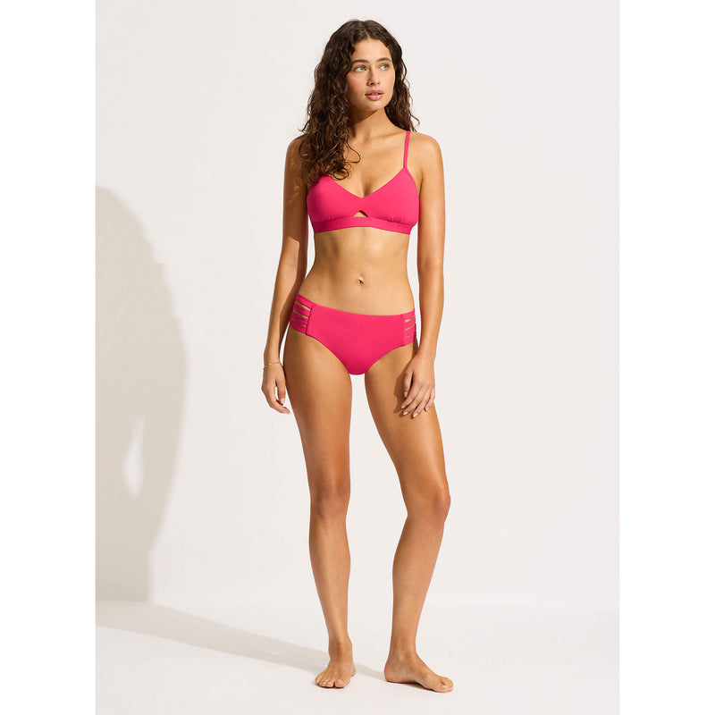Seafolly Collective Multi Strap Hipster Bikini Bottom - Raspberry