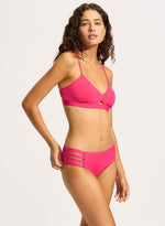 Seafolly Collective Multi Strap Hipster Bikini Bottom - Raspberry
