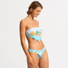 Seafolly Wish You Were Here High Waist Hipster Bikini Bottom - Atoll Blue - FINAL SALE