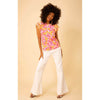 Hale Bob Kali Short Sleeve Jersey Top - Pink - FINAL SALE