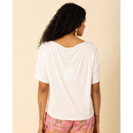 Hale Bob Analia Short Sleeve Top - Coral - FINAL SALE