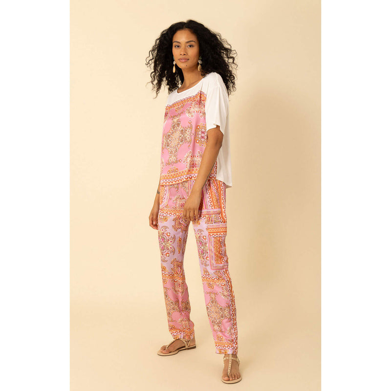 Hale Bob Analia Short Sleeve Top - Coral - FINAL SALE