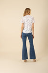 Hale Bob Aliana Short Sleeve Top - Blue - FINAL SALE