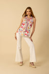 Hale Bob Laurel Halter Top - Ivory - FINAL SALE