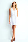 Seafolly Tibetan Travel Ladder Detail Dress Cover Up - White