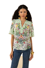 Hale Bob Noah Short Sleeve Top - Ivory - FINAL SALE