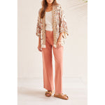 Tribal Lined Embellished Soft Jacket - Cashew - FINAL SALE