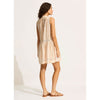 Seafolly Beach Edit Ladder Stripe Dress Cover Up - Ecru