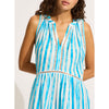 Seafolly Beach Edit Ladder Stripe Dress Cover Up - Turquoise