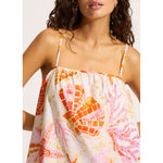 Seafolly La Mer Bandeau Mini Dress Cover Up - White