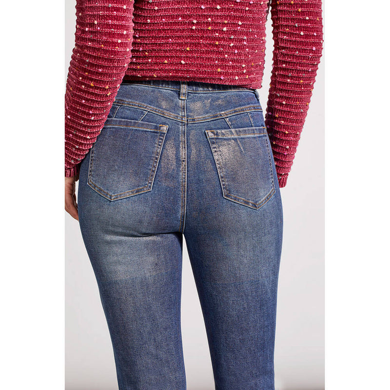 Tribal 28-Inch Sophia Slim Ankle Pant With Rose Gold Coating - Rose - FINAL SALEGold