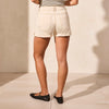 Tribal 3-5-Inch Audrey Girlfriend Roll-Up/Down Short - Ecru - FINAL SALE