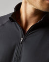 Rhone Men's Session 1/4 Zip Pullover Sweater - Black