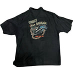 TBLV Tommy Bahama Mens Original Sample Ride The Tip Camp Shirt - Black