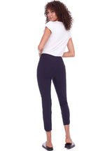 UP! Petal Slit Ankle Pants - Navy