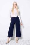 UP! Solid Amalfi Wide-Leg Cropped Pant - Harbor - FINAL SALE